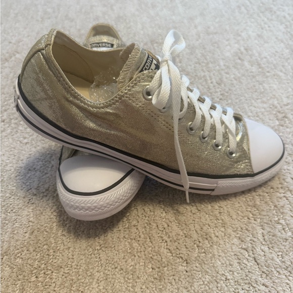 Converse Shoes - Converse Gold Metallic Low-Top Women’s Sneakers Size 11 Pre-Owned